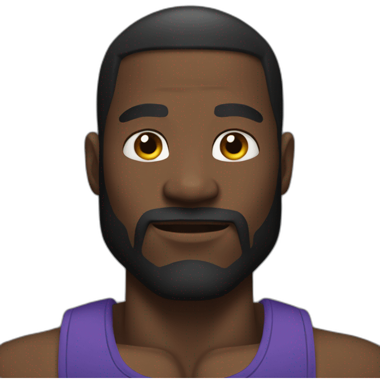 a black man with huge muscles emoji