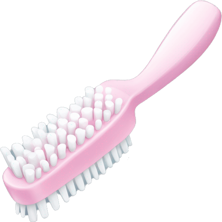 Pale pink toothbrush  emoji