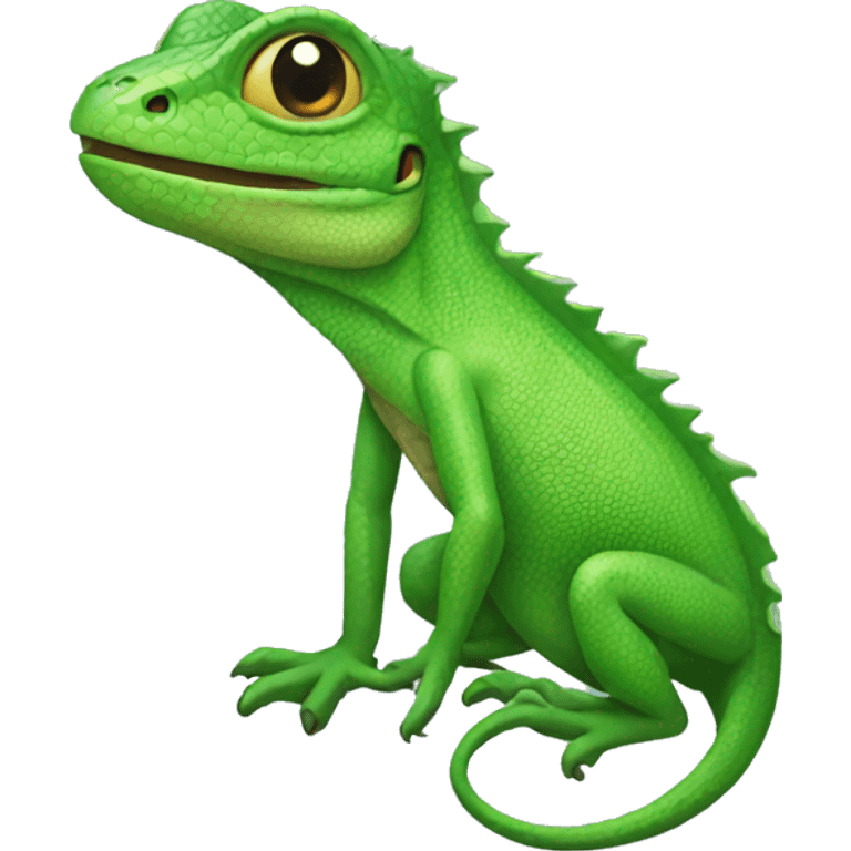 Green lizard emoji