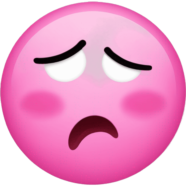 cry ios emoticon pink emoji