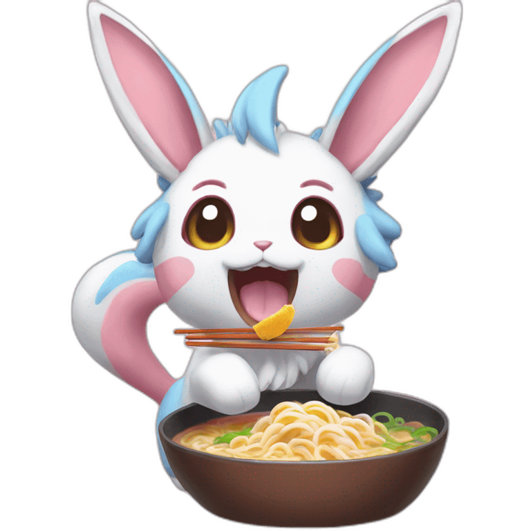 Sylveon-eating-ramen emoji