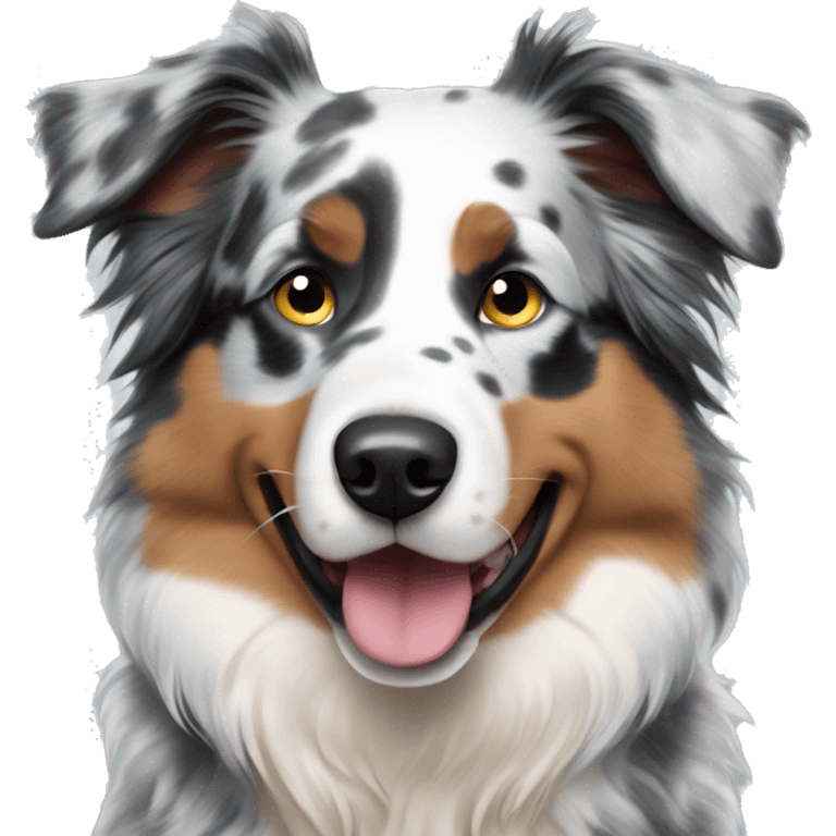 blue merle australian shepherd emoji