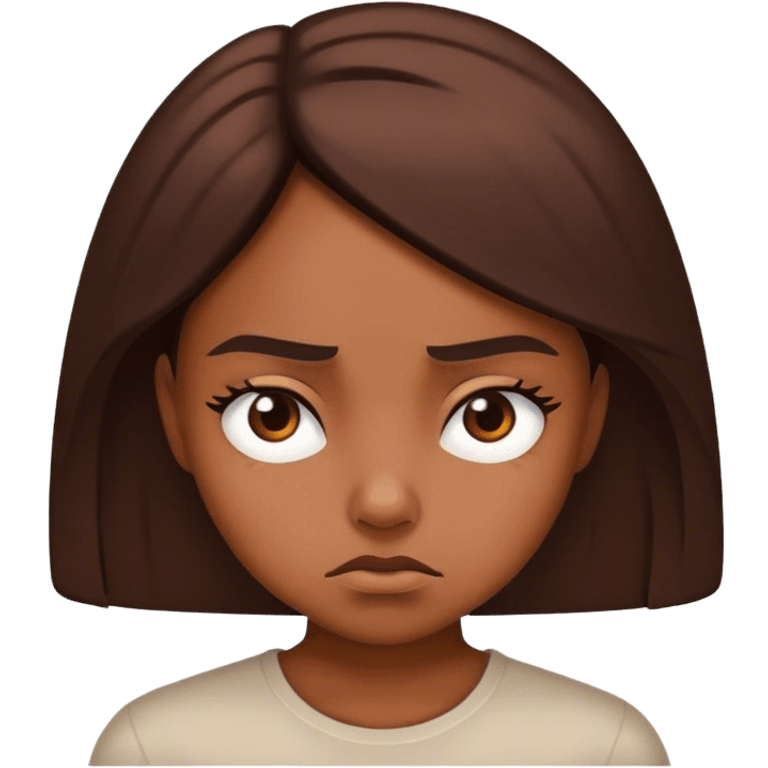 Girl looking annoyed  emoji