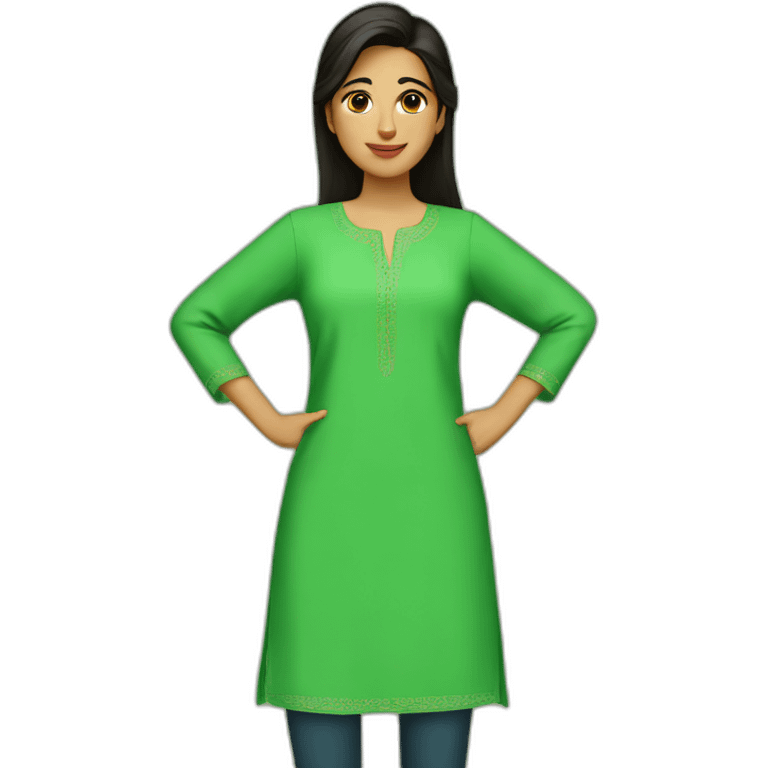 Green kurti emoji