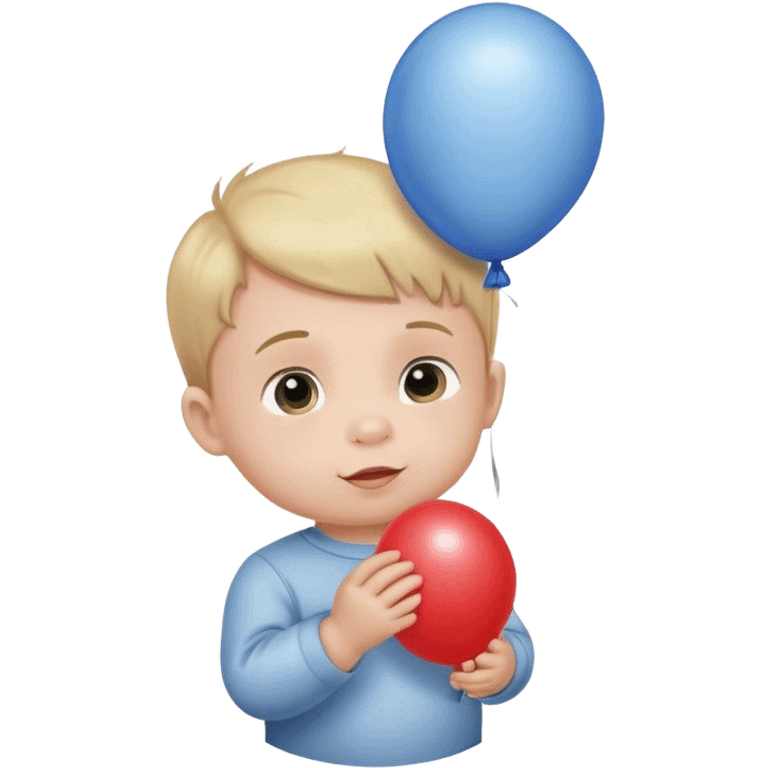 Baby boy balloon  emoji