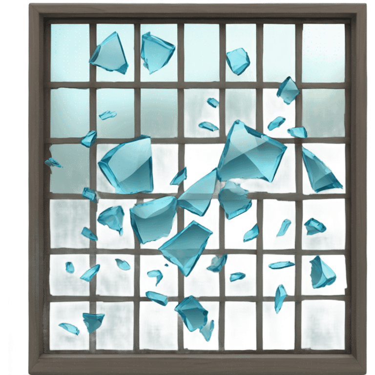 shattered window emoji