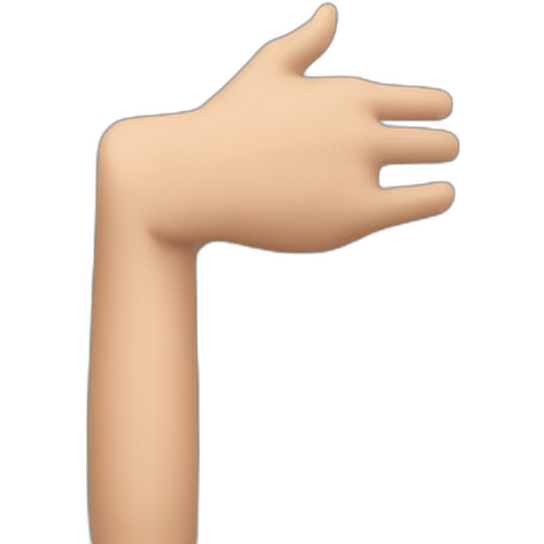 arm showing direction emoji