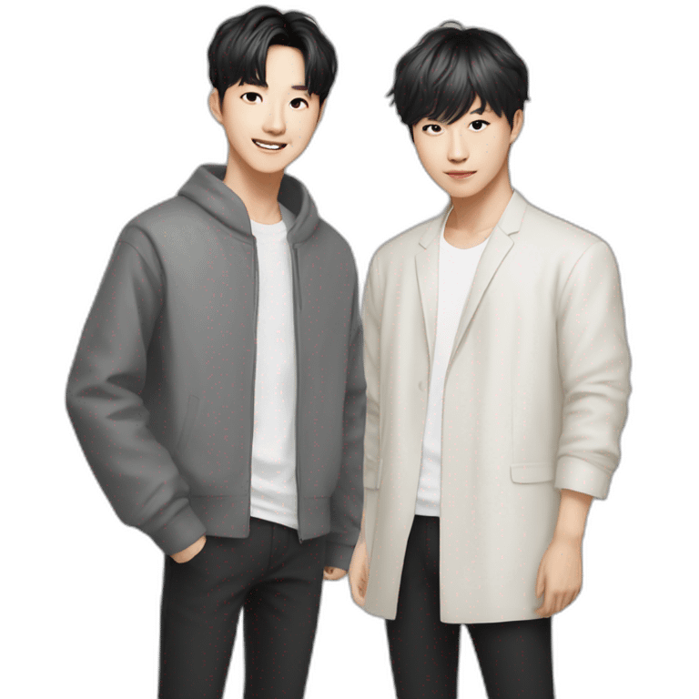 Changbin and Han emoji