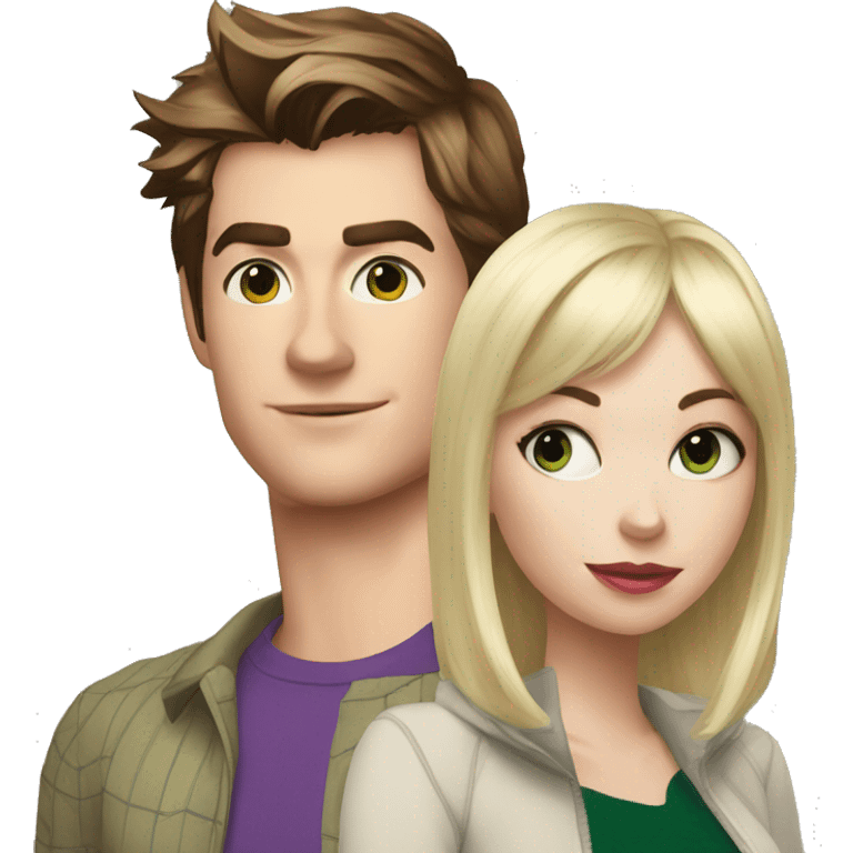 Peter Parker and Gwen Stacy emoji