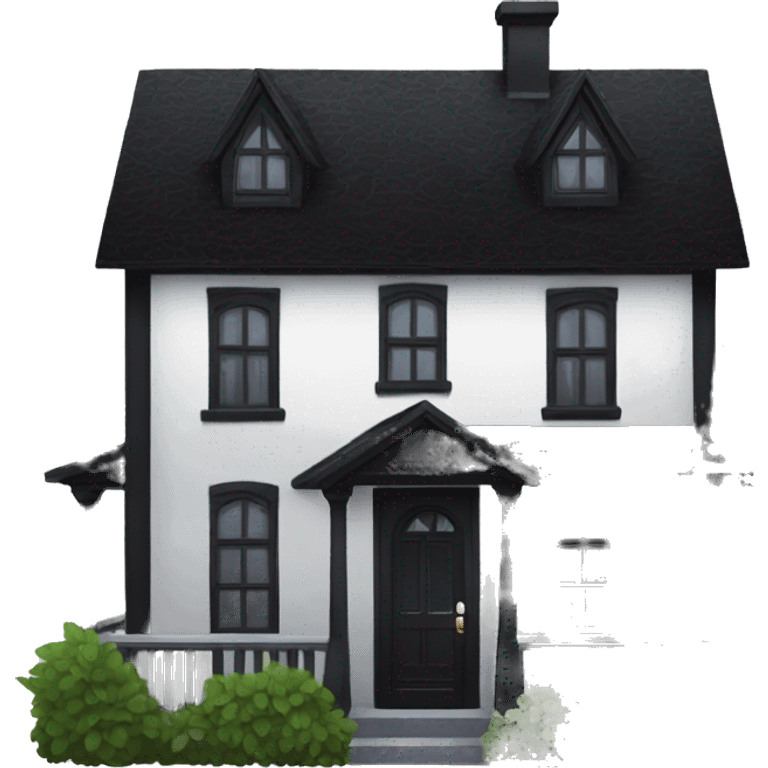 Goth house emoji