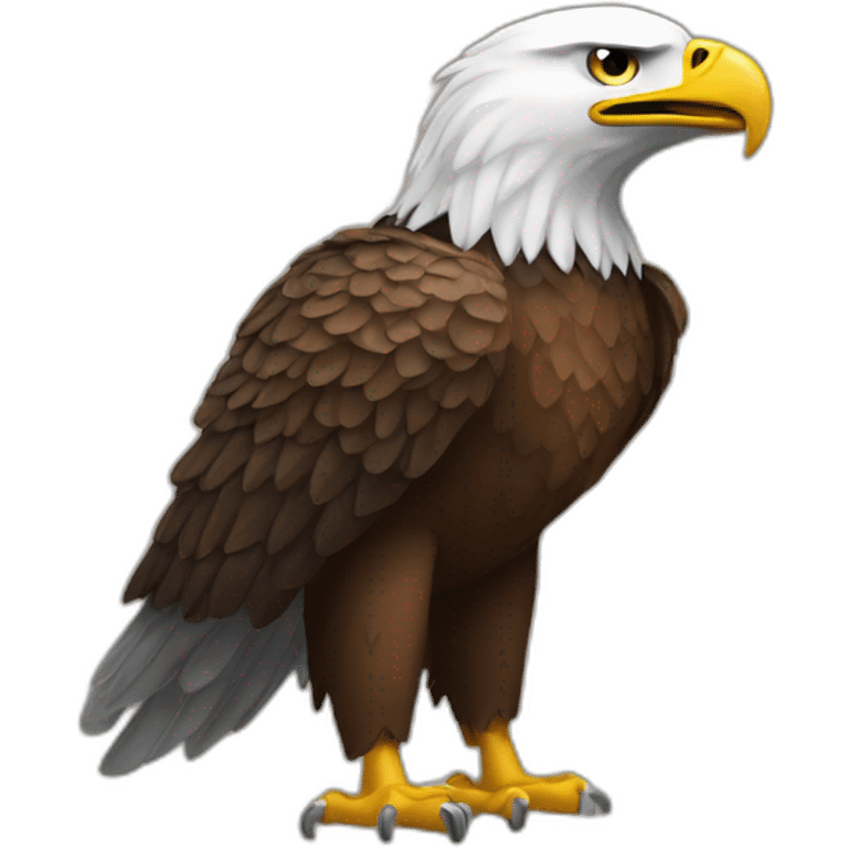 Man Eagle in arm emoji