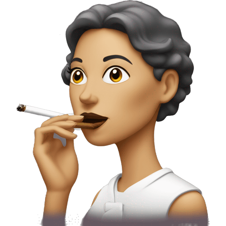 Lady smoking emoji