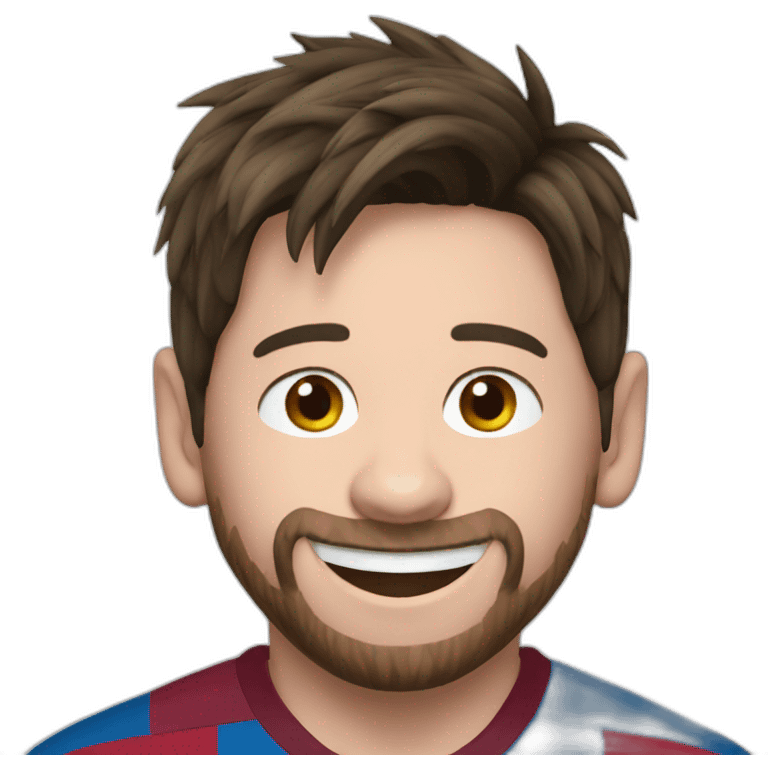 happy messi emoji