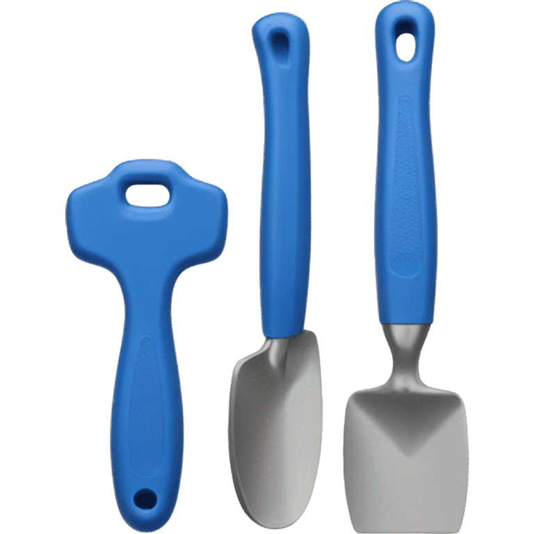 Stanley thumbler blue with handle emoji