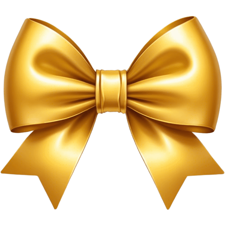 Golden bow emoji