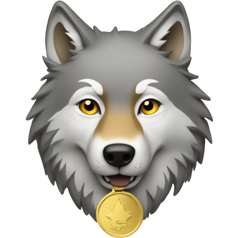 Wolf gold medal emoji