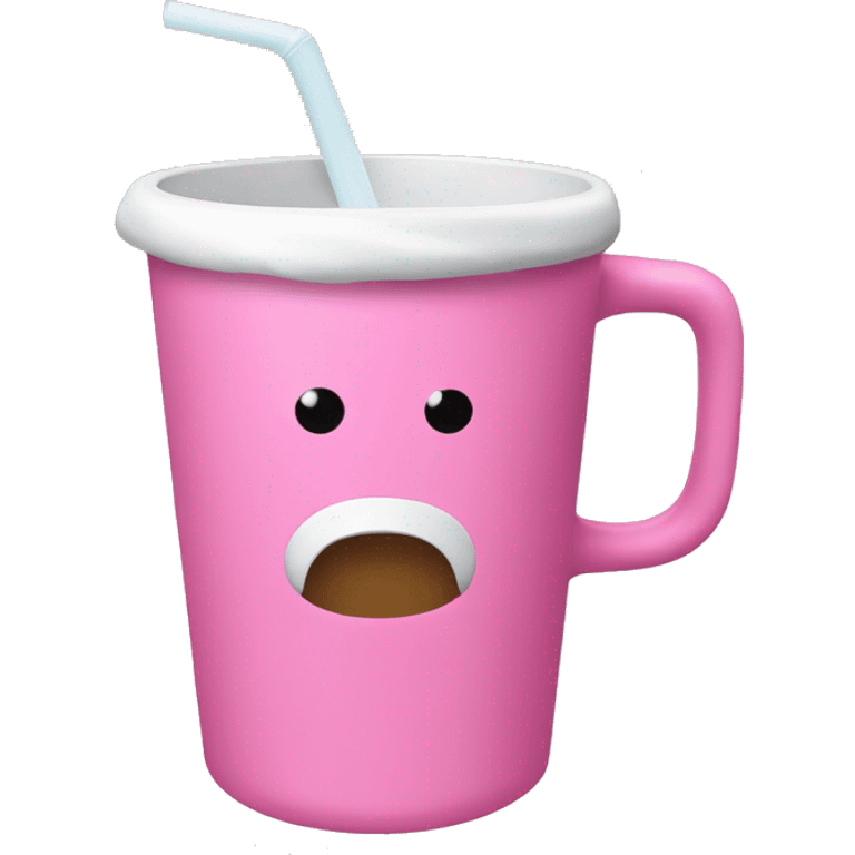 Pink Stanley drinking cup emoji