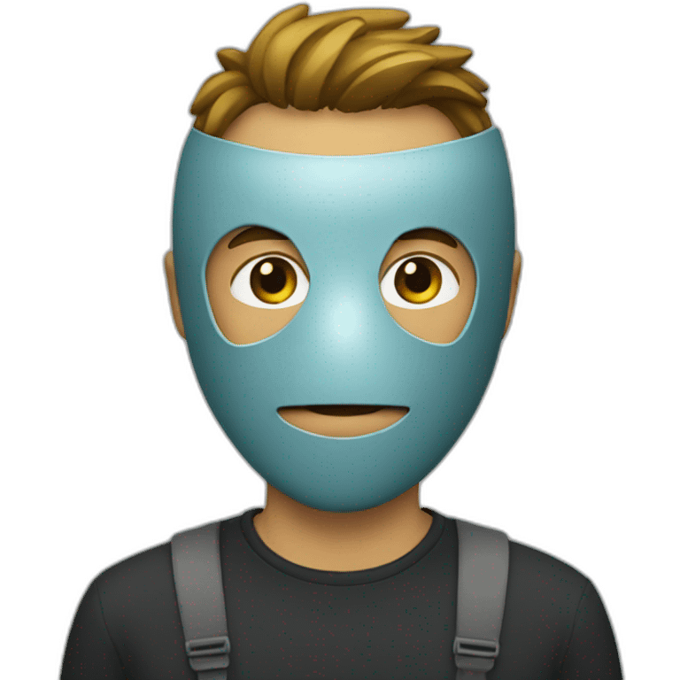 Guy with a mask  emoji