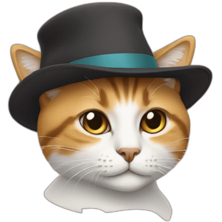 Cat in a hat emoji