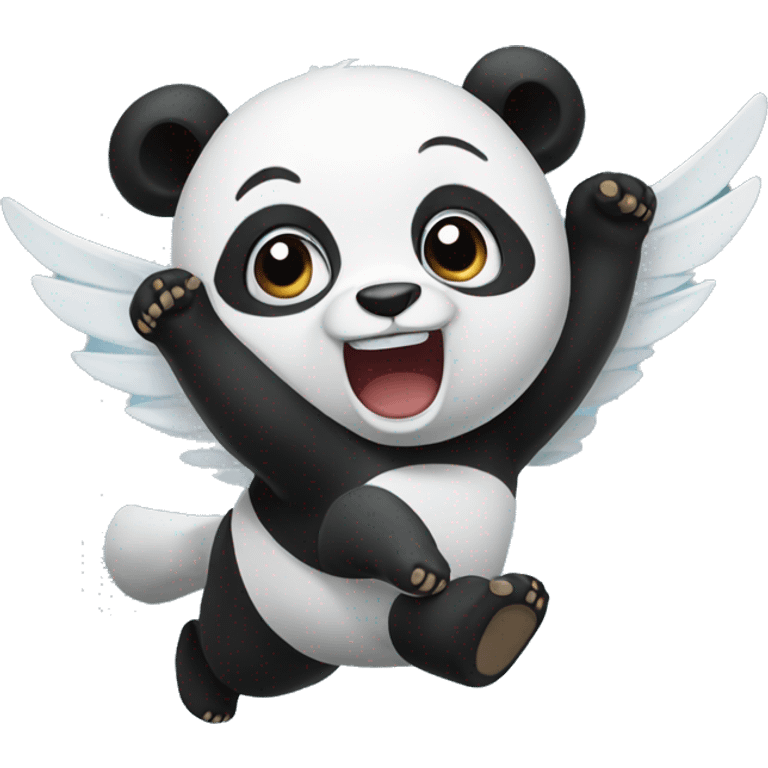 flying panda emoji