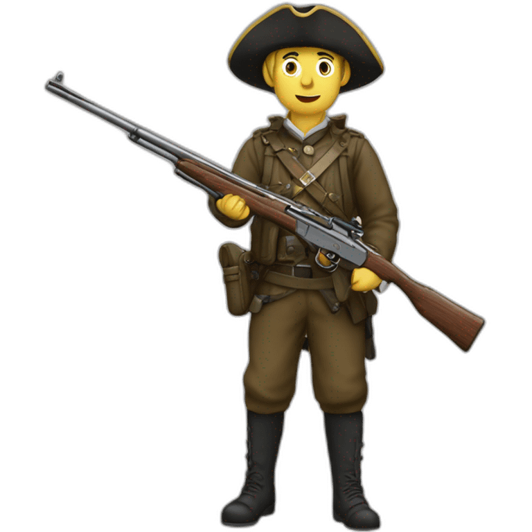 Chasseur avec fusil emoji