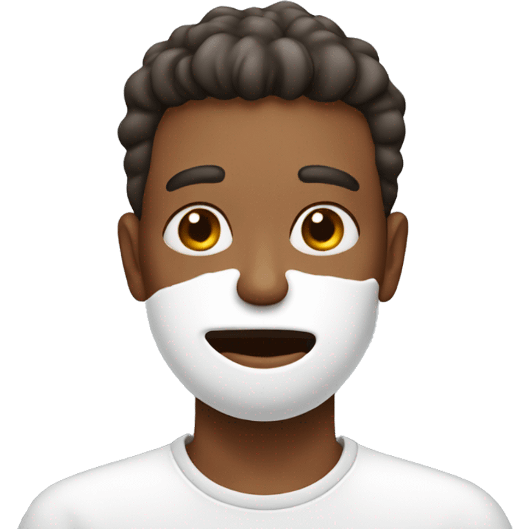 Guy with milk on face emoji