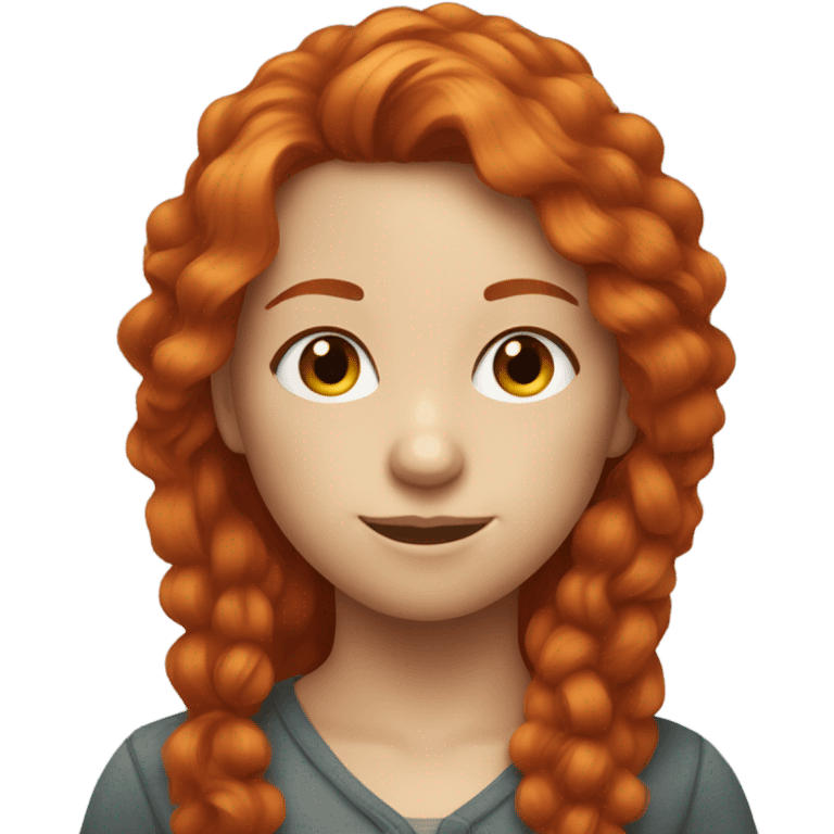 Redheaded girl with a red beard emoji