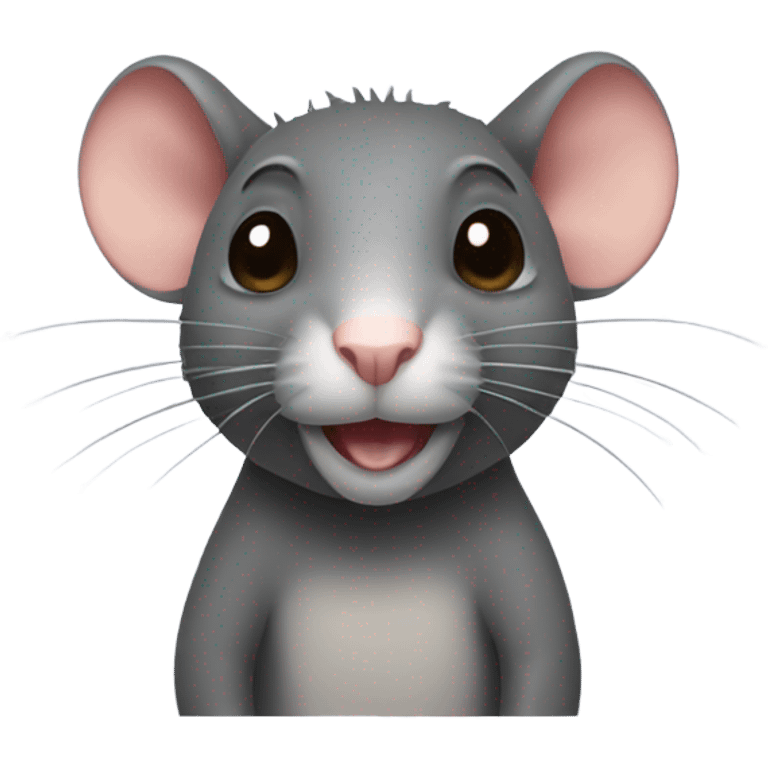 a rat that has only one ear emoji