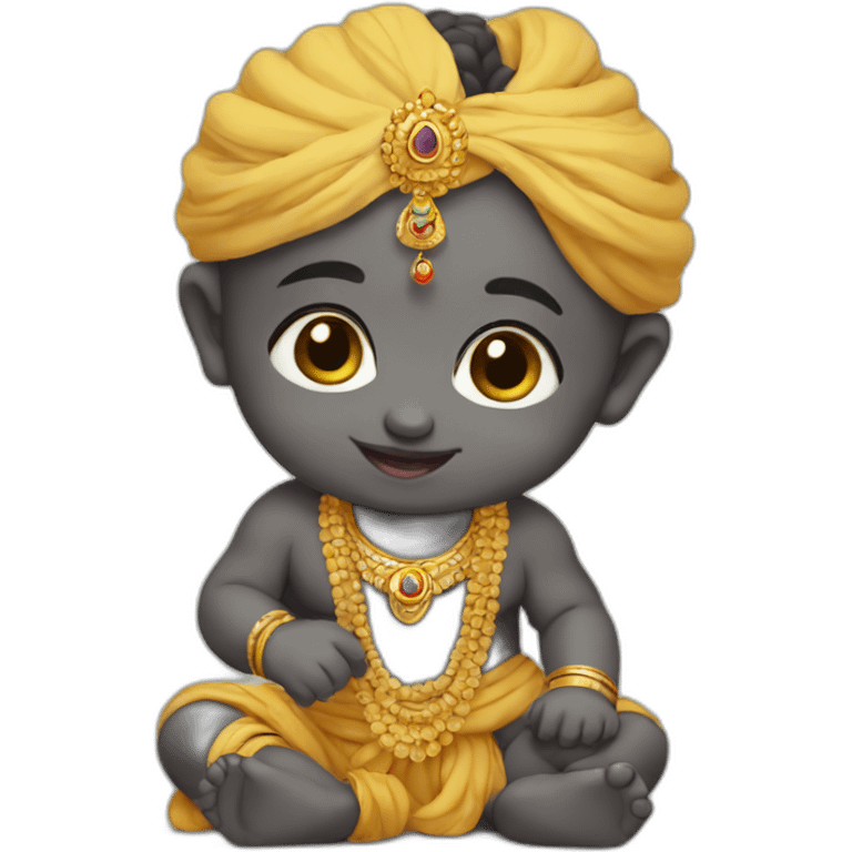 Cute baby Krishna   emoji