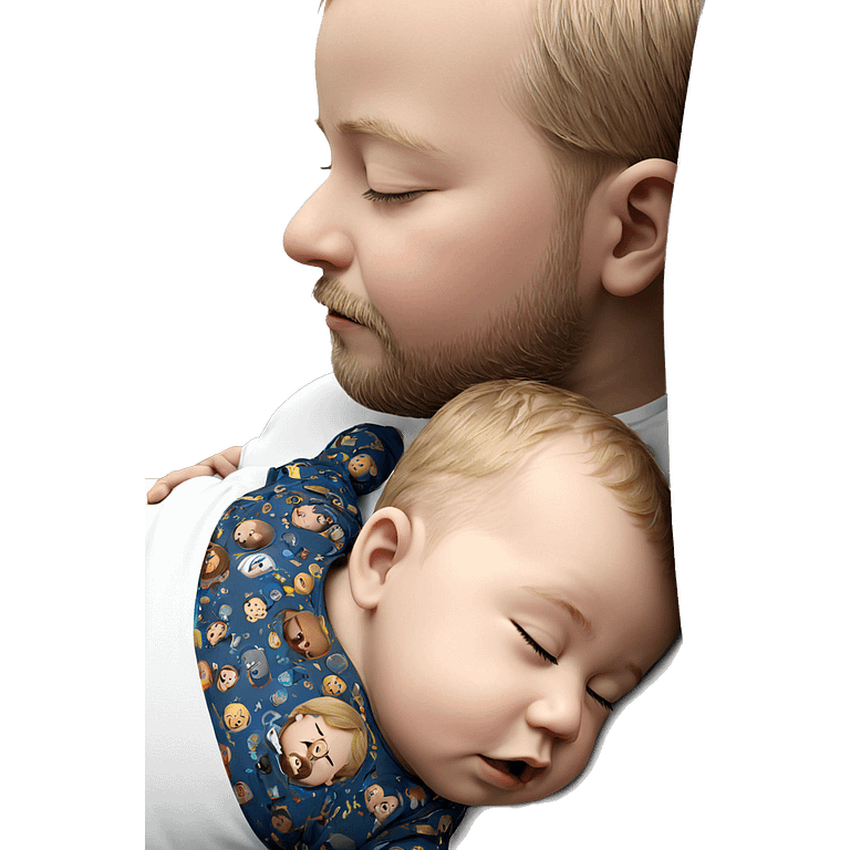 sleeping boys with beards emoji