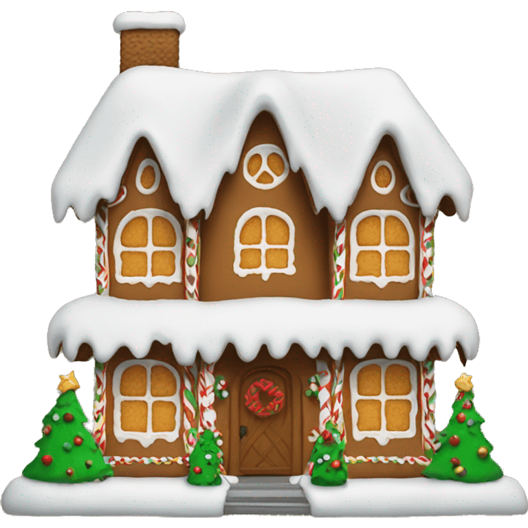 Gingerbread Christmas Cottage emoji