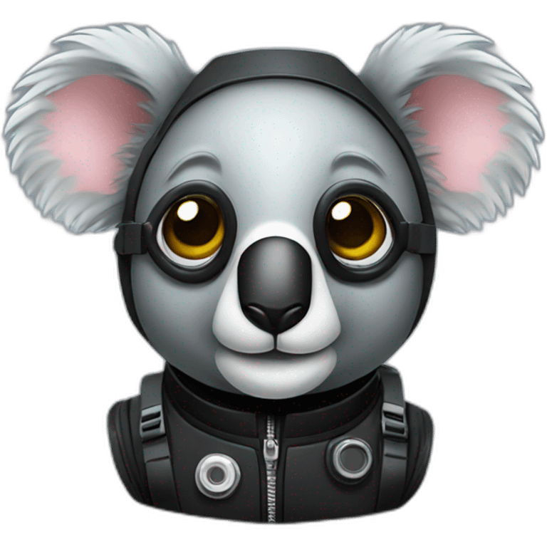 koala in black diving suit emoji