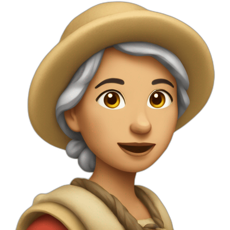 lady goatherd emoji