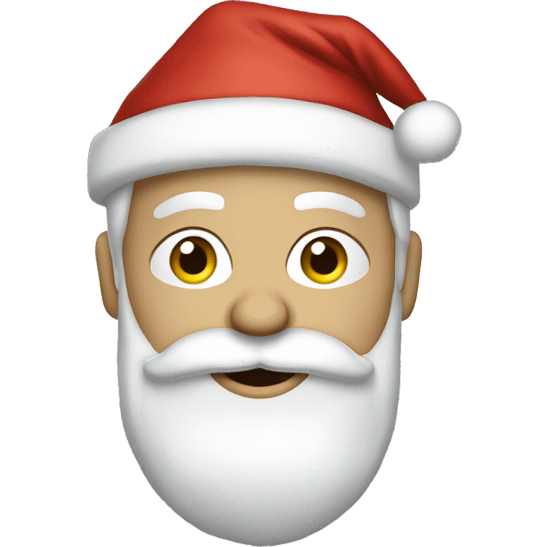 Caucasian Santa in pajamas  emoji