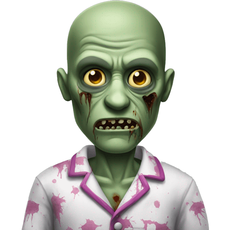 A zombie in pajamas emoji