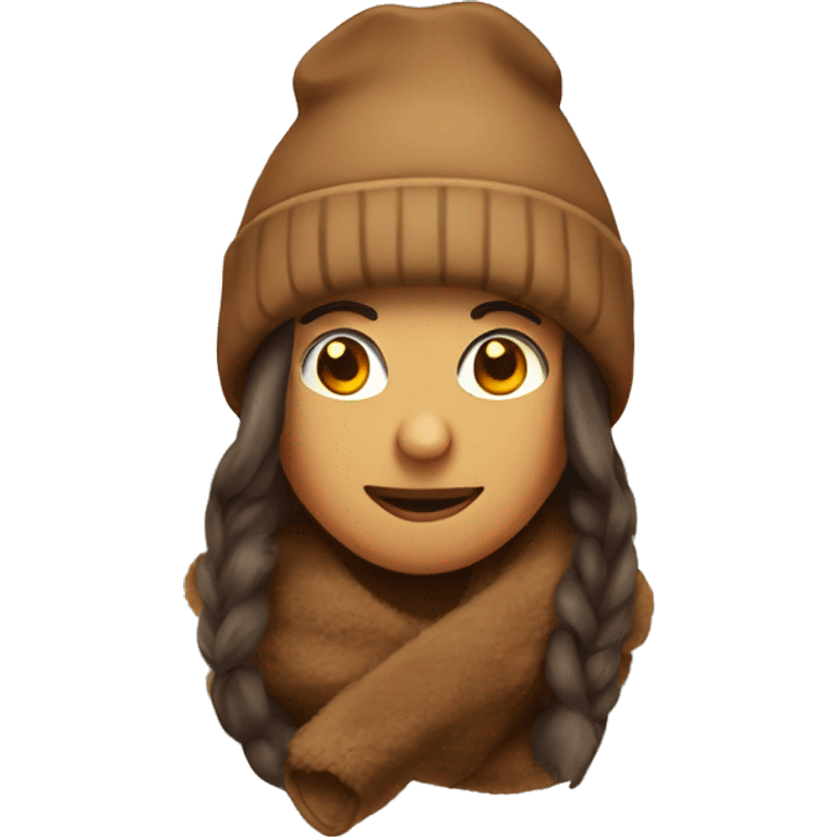 brown winter hat no person emoji