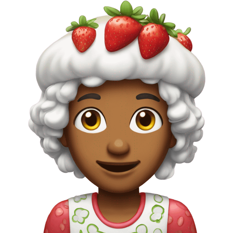 Strawberry shortcake emoji