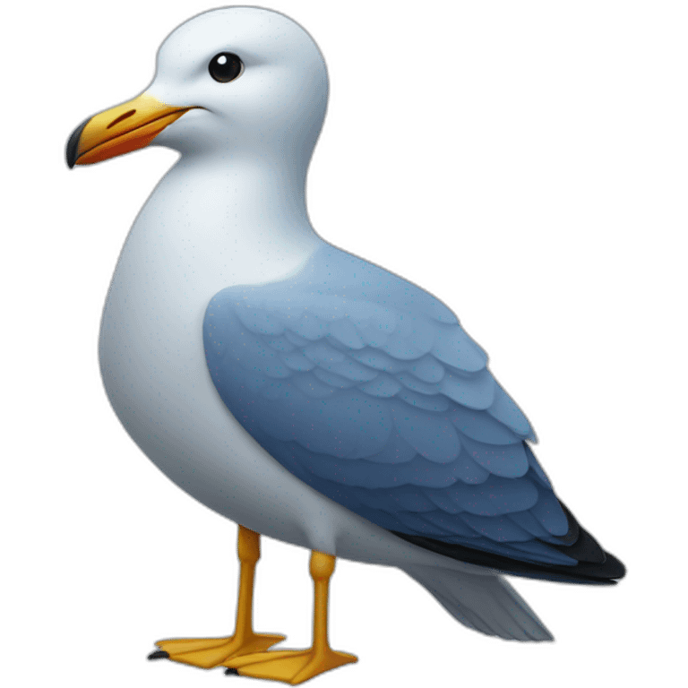 Blue seagull emoji