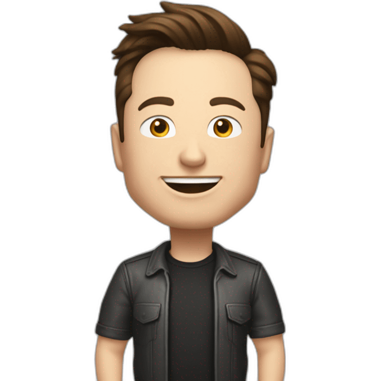 Elon Musk qui joue au jeu vidéo emoji