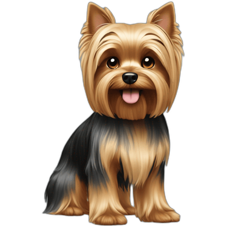 dog yorkshire terrier full body emoji