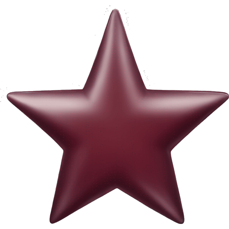 shiny maroon star emoji