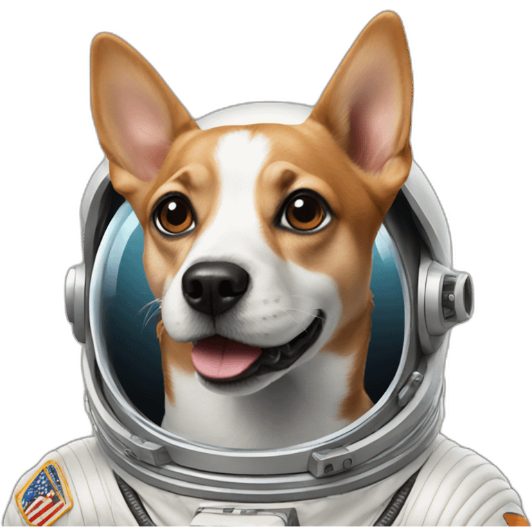 dog astronaut emoji