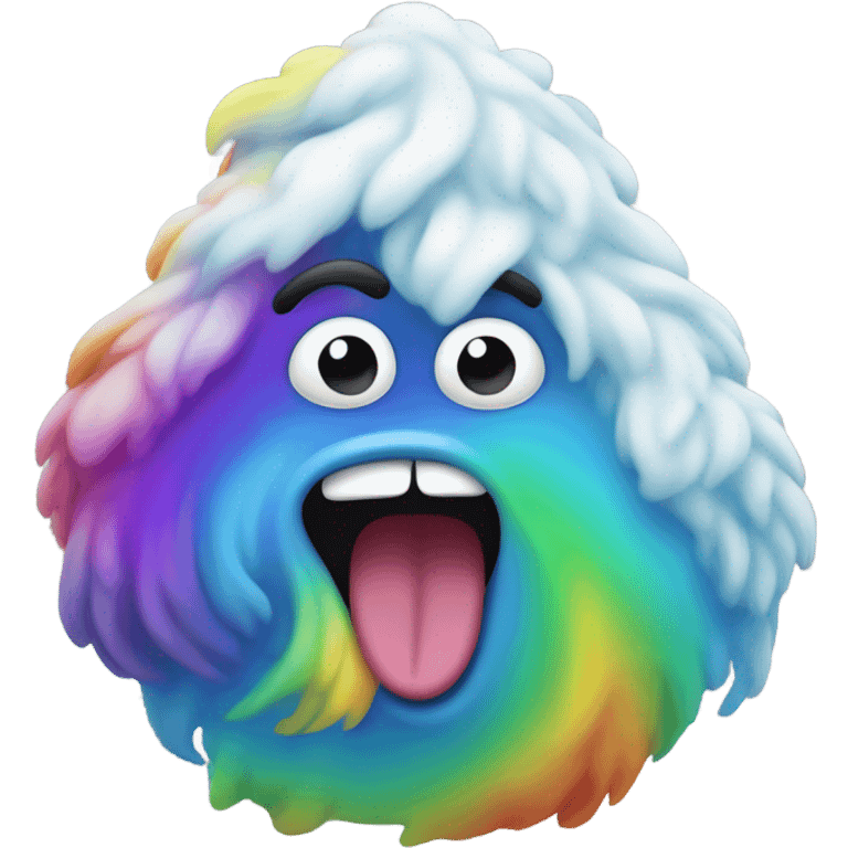 A rainbow yeti poop emoji emoji