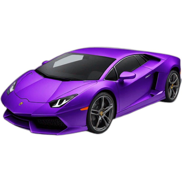 Purple Lamborghini emoji