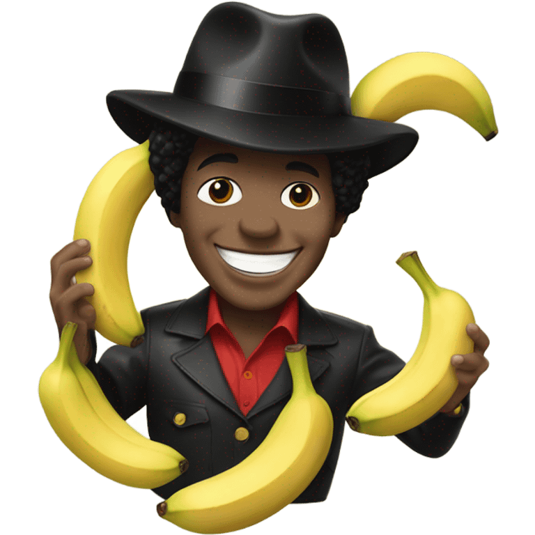 Micheal Jackson with bananas emoji