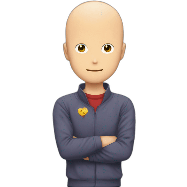 Saitama qui fait un coeur emoji