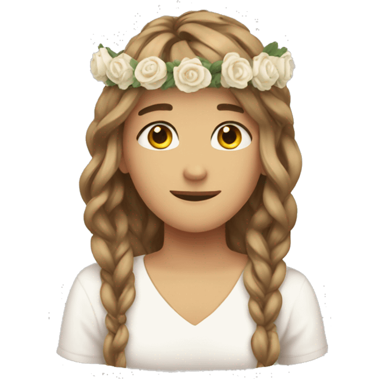 empty flower crown emoji