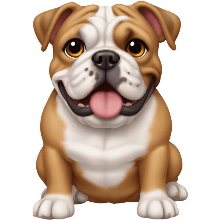 English bulldog stafordshire terrier brown emoji