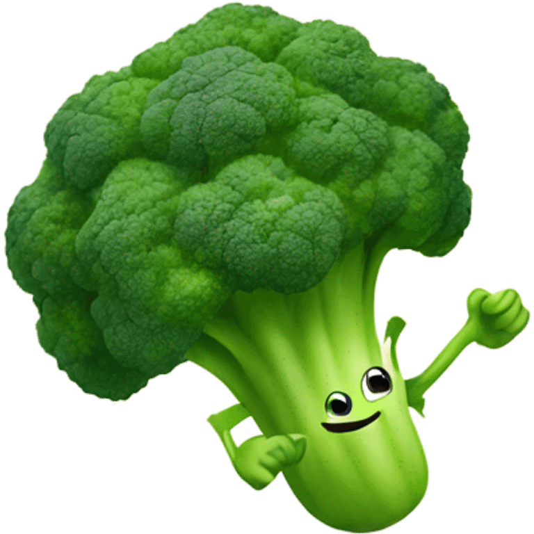 sprinting broccoli joyfully  emoji