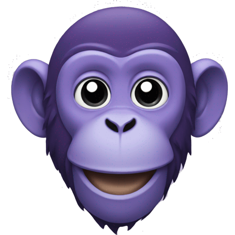 Purple monkey emoji